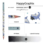 Карандаш ч/г НВ "HappyGraphix. Акулы" (Bruno Visconti)