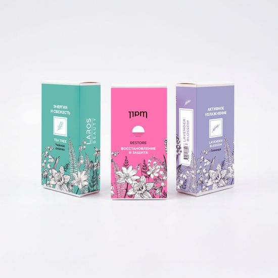 Набор LAROS BEAUTY Lavender Blossom "Активное увлажнение " (Увлажняющие шампунь + кондиционер Lavender Blossom по 300 ml)
