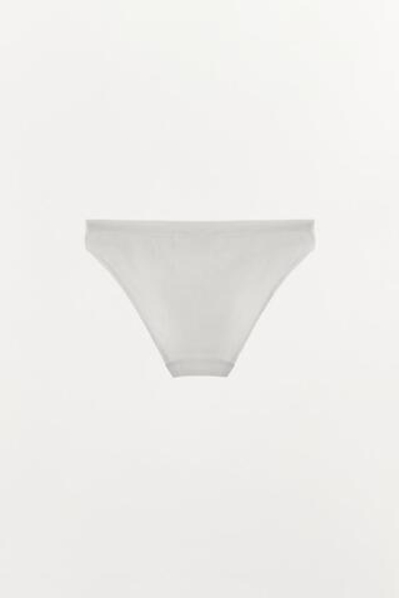 ZARA БЕСШОВНЫЕ ТРУСЫ, БЕЛЫЙ