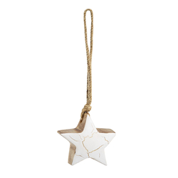 Набор елочных украшений 4шт Tkano Marble stars New Year Essential