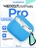 Чехол для Airpods Pro Gurdini прорезиненный soft touch c карабином Голубой