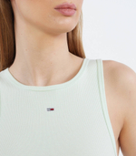 Топ TJW ESSENTIAL RIB TANK Tommy Jeans - фисташковый(DW0DW14875)