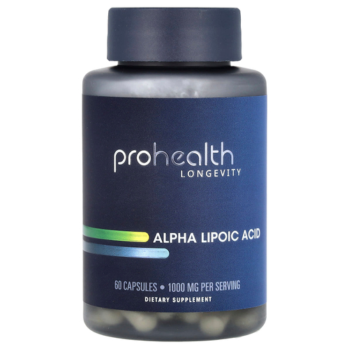 ProHealth Longevity, Альфа-липоевая кислота, 60 капсул (500 мг на капсулу)