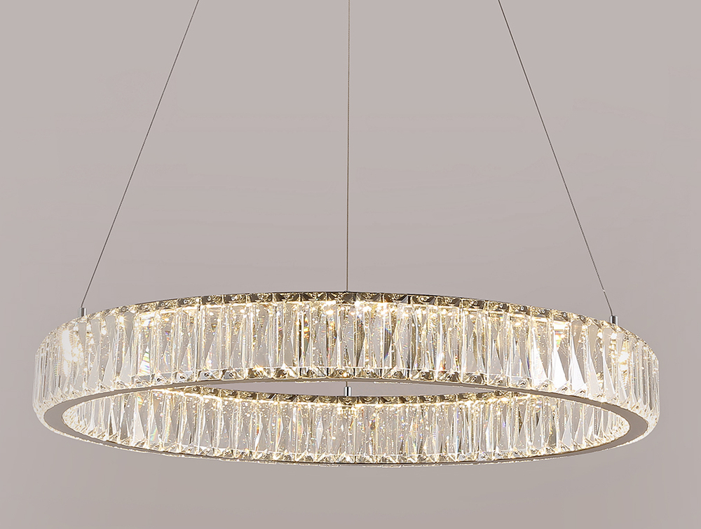 Подвесная светодиодная люстра Newport CRYSTAL 8240/60 chrome, М0067372