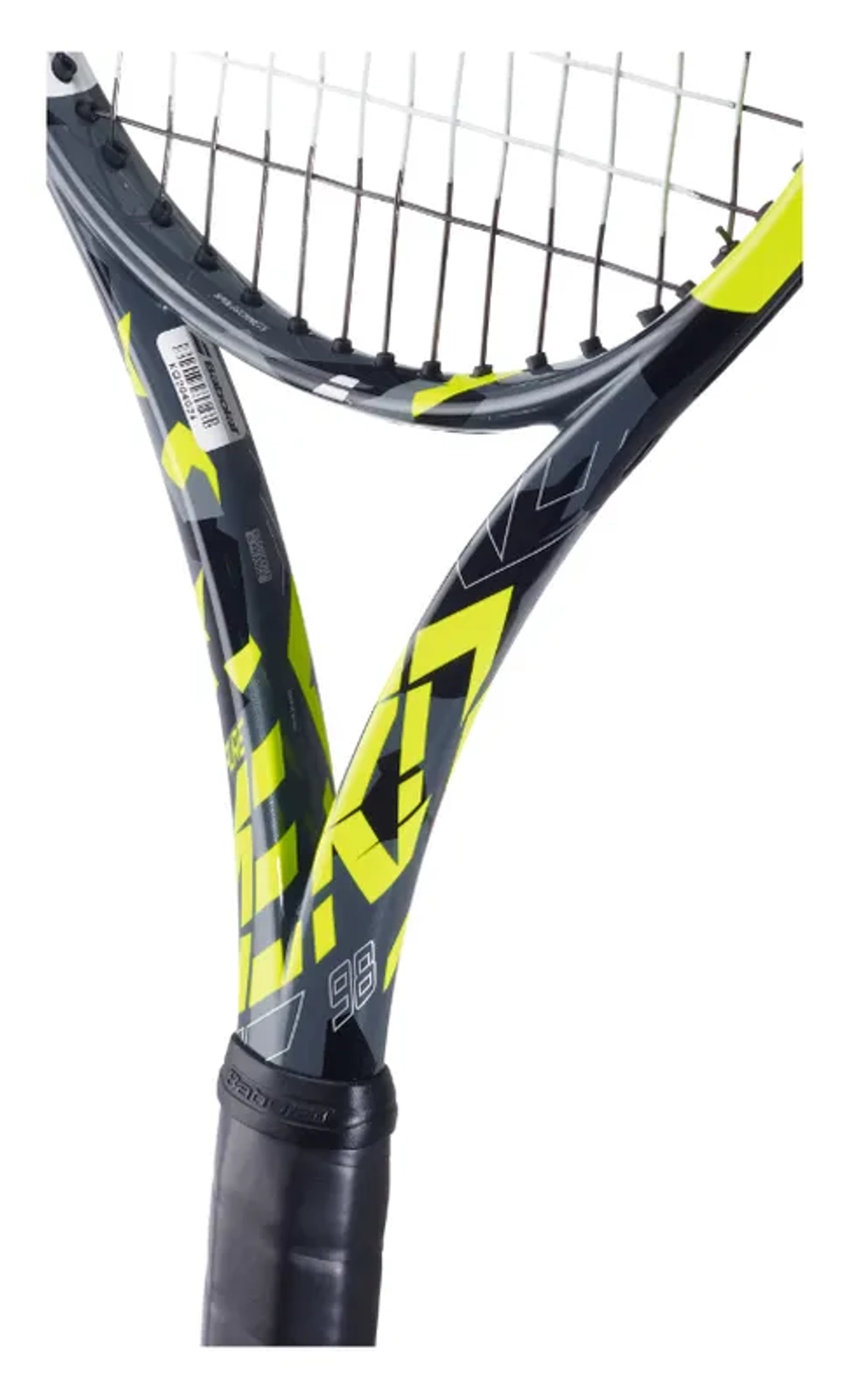 Теннисная ракетка Babolat Pure Aero 98 - grey/yellow/white + Струны