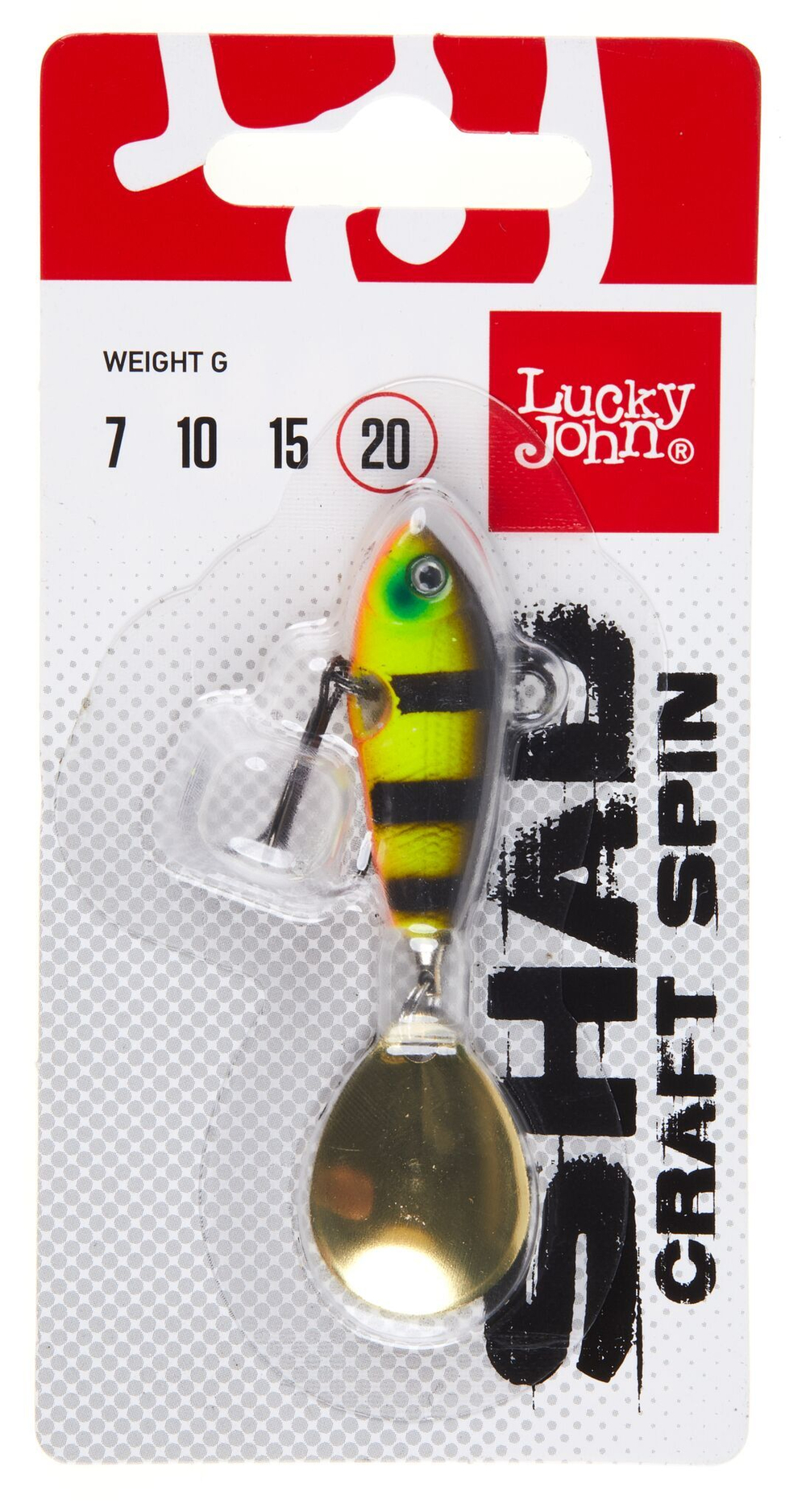 Тейл-спиннер Lucky John SHAD CRAFT SPIN 20г, цвет 004