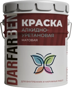 Алкидно-уретановая краска матовая 18 кг