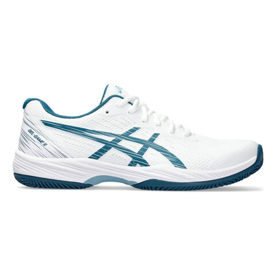 Мужские теннисные кроссовки ASICS Gel-Game 9 Clay Court Shoe Men - White, Petrol