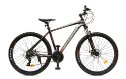 Велосипед 27.5" HOGGER MANAVA MD, 19", алюм, 21 ск, MLO, черно-красный матовый, 2025