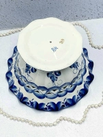 Конфетница фруктовница резная Ажурная Гжель