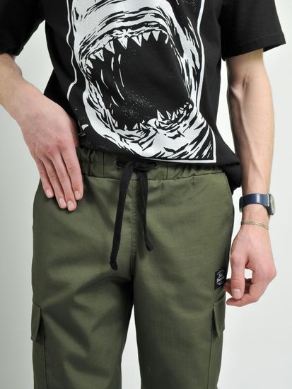 Брюки COOL PENGUIN Chino с карм. Olive/Black