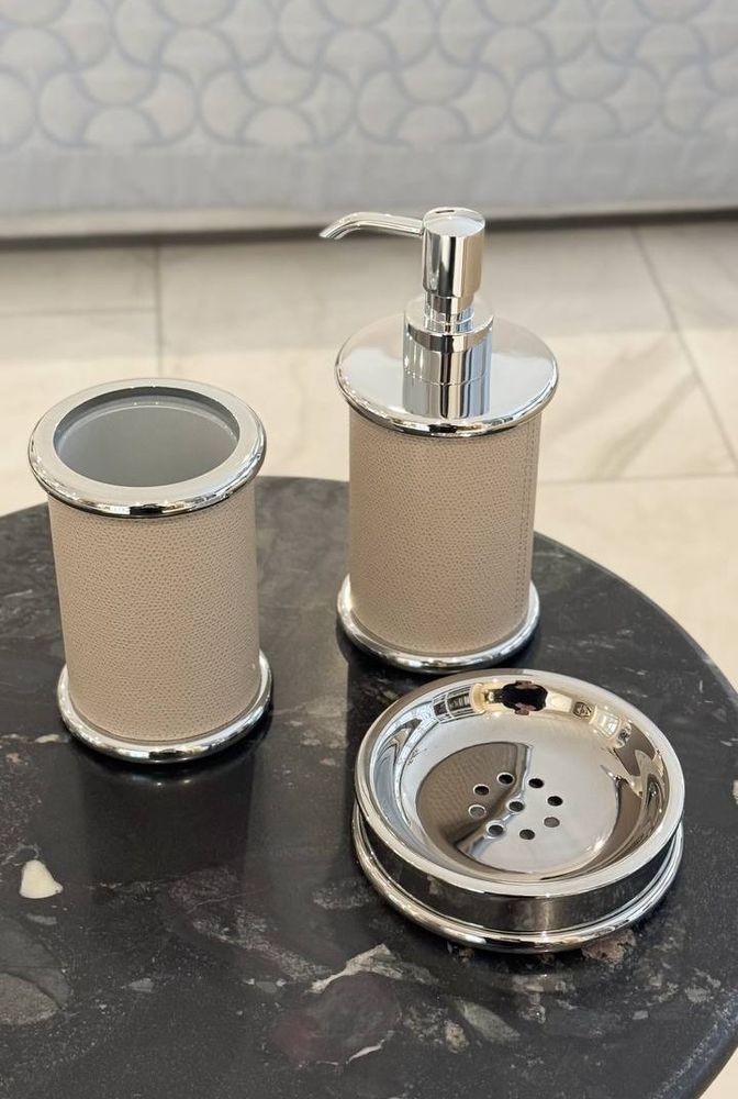 Дозатор для жидкого мыла Giobagnara Ravello Chrome/Stone, 18 см