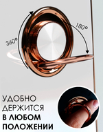 Стильный глянцевый чехол для TECNO CAMON 30 4G (не 5G / PRO!) с кольцом-подставкой и бархатной подкладкой