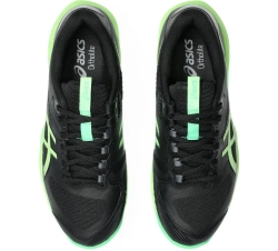 Мужские кроссовки теннисные Asics Solution Speed FF 4 Clay - black/illuminate green