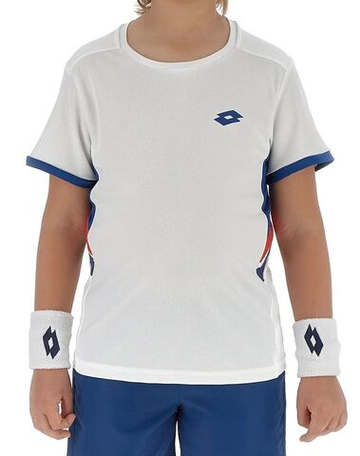 Футболка для мальчика теннисная Lotto Boys Squadra III - bright white