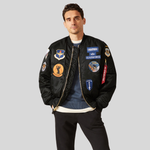 Бомбер Alpha Industries MA-1 Squadron Bomber Jacket Black (Черный)