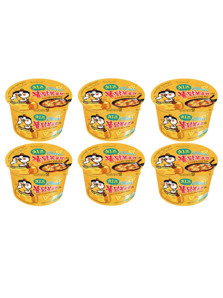 Лапша Samyang Острая курица с сыром 105 г 6 шт