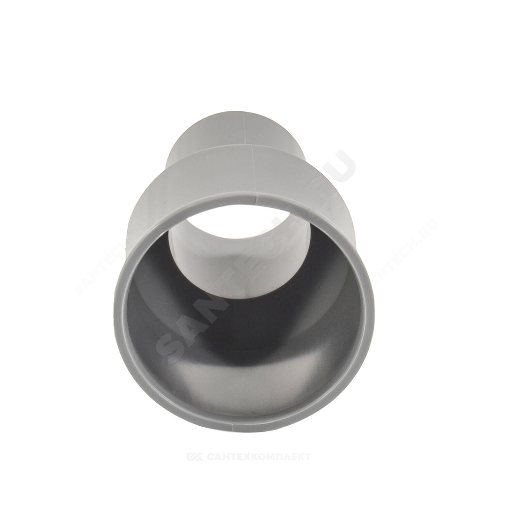 Переход PP-H на чугун серый BASE Дн 50х75 б/нап без манжеты VALFEX 23050075
