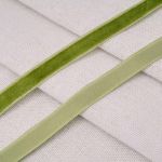 Лента бархатная (тесьма) 09.0 мм / 32.9±2 метров, 0081-1006, 158 зеленый