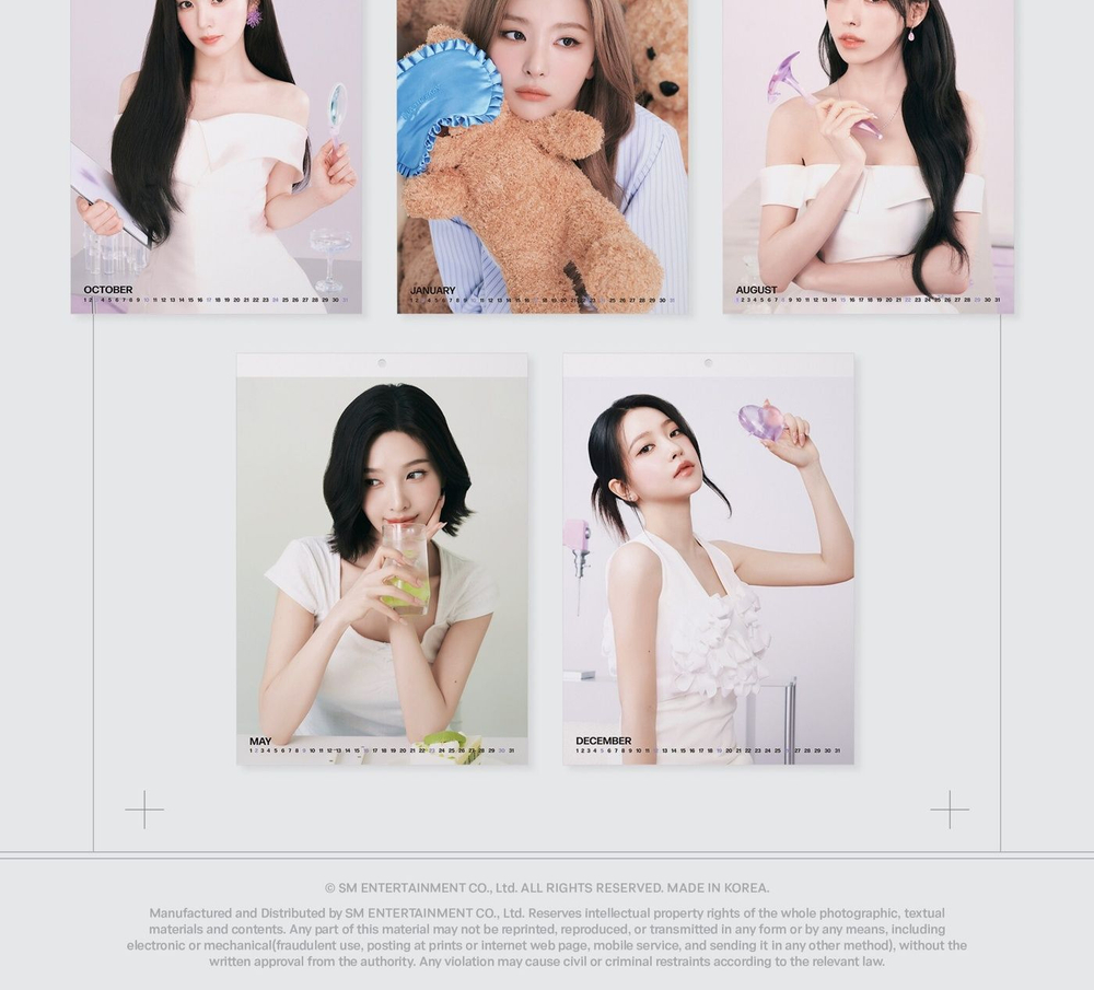 (ПРЕДЗАКАЗ) товары RED VELVET - VELVET REMEDY 2027 SEASON'S GTEETINGS Wall Calendar Version