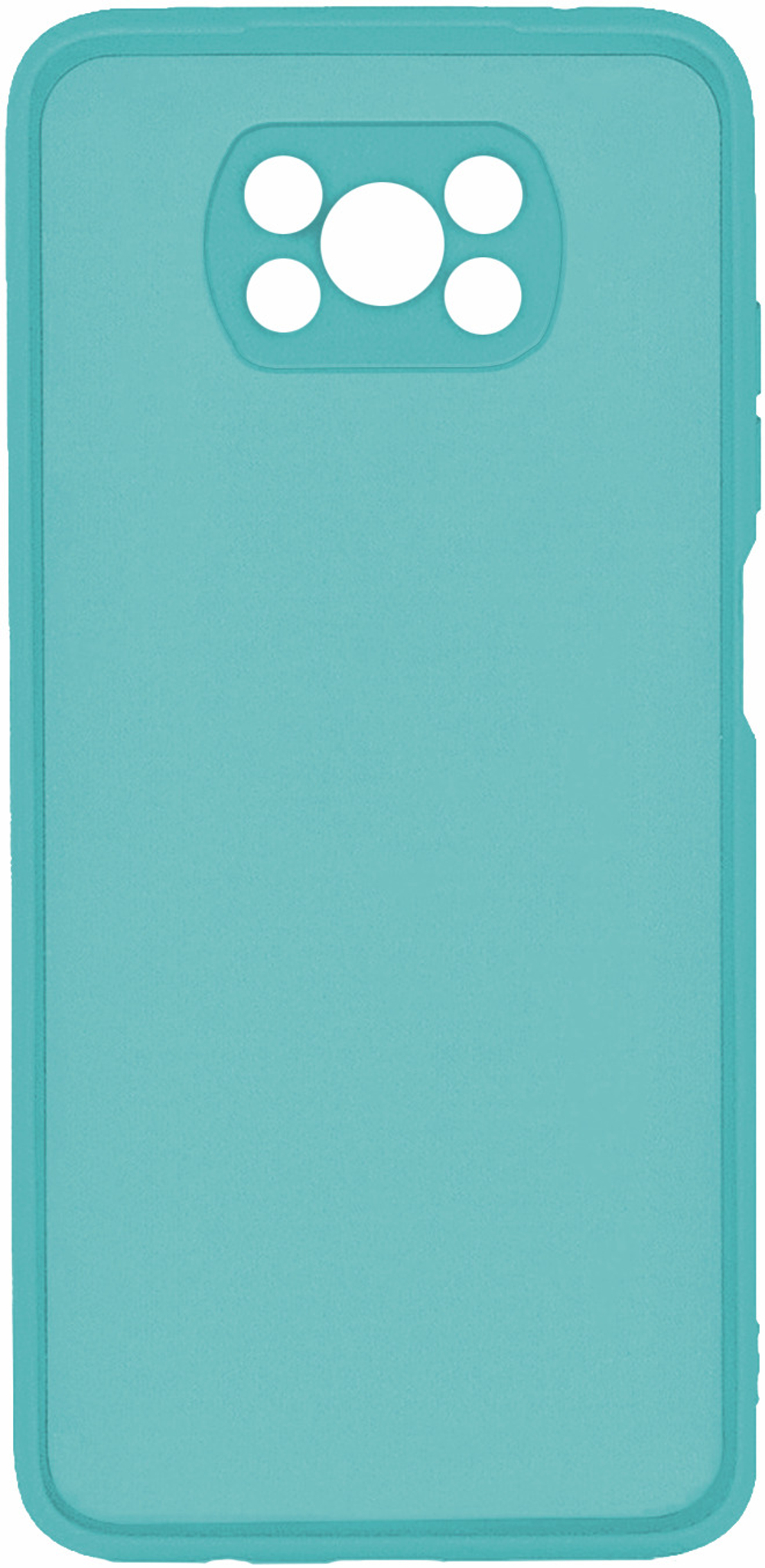 Мягкий Soft Touch чехол из силикона для XIAOMI POCO X3 / X3 PRO / X3 NFC с бархатной подкладкой