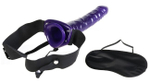Фаллопротез на эластичном креплении HOLLOW STRAP-ON PURPLE 10'' (Цвет: фиолетовый с черным)