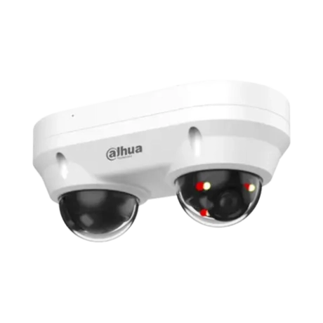 2х IP-камера видеонаблюдения уличная купольная с ИИ Dahua DH-IPC-HDBW2449FP-AS-E2-IL-0360B