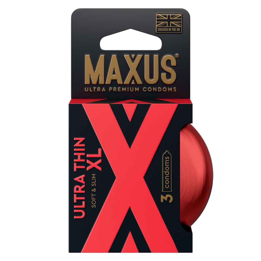 Ультратонкие увеличенные презервативы в железном кейсе Maxus Ultra Thin XL X-Edition 3шт