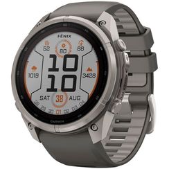 Часы Garmin Fenix 9 Pro 51 мм Solar Titanium Pebble Gray / Silver Gray (010-04339-06)