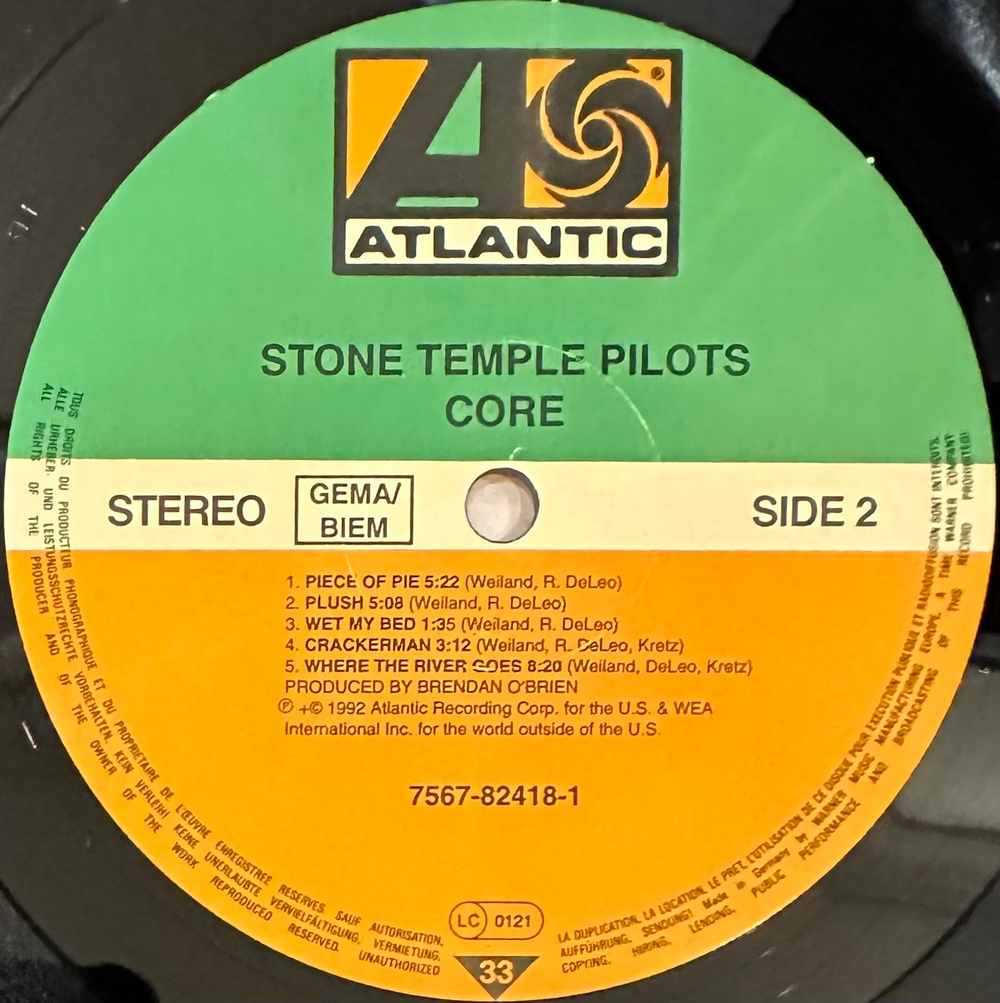 Stone Temple Pilots - Core (Германия 1992г.)