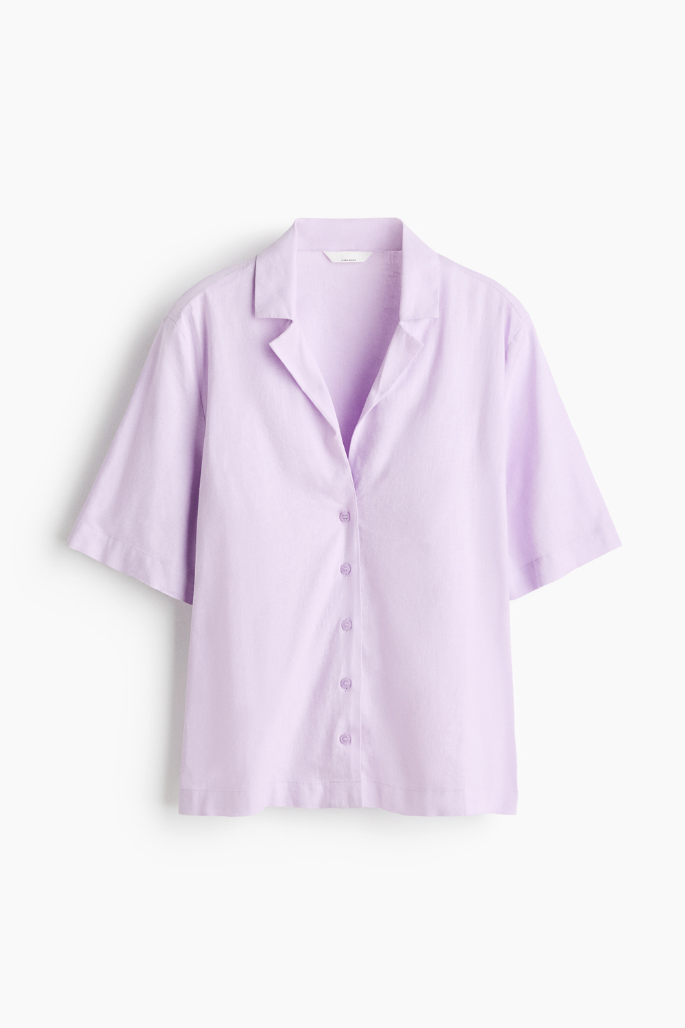 Рубашка из смеси льна с рубашечным воротником - H&M