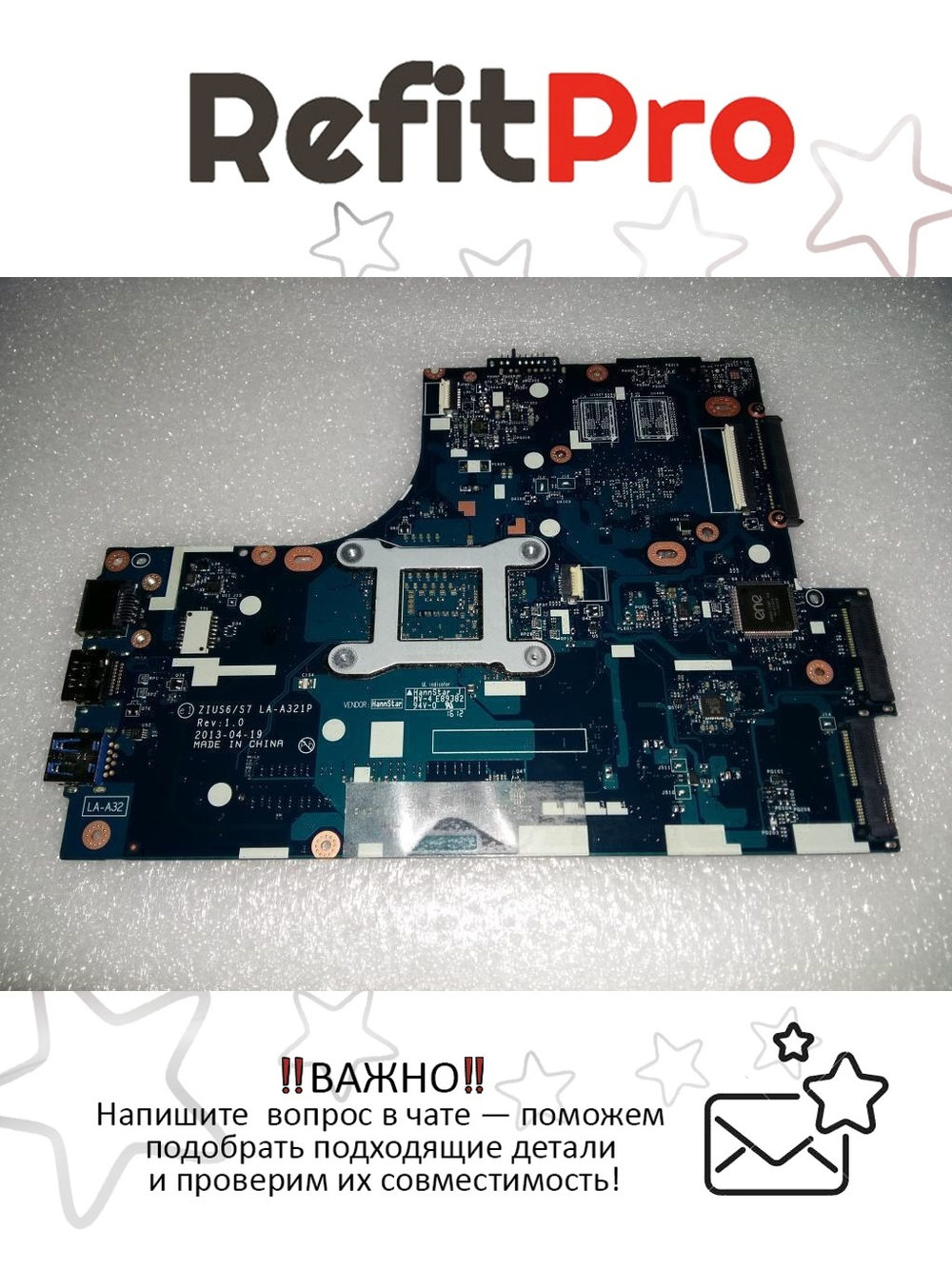 Материнская плата для ноутбука Lenovo M30-70 S310 W8P UMA I3-4030 (5B20G18957), оригинал