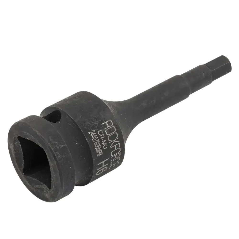 Головка-бита 6-гранная ударная 6мм,1/2'' RockForce RF-24407806MPB