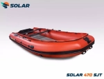 Лодка надувная моторная solar-470 super jet tunnel