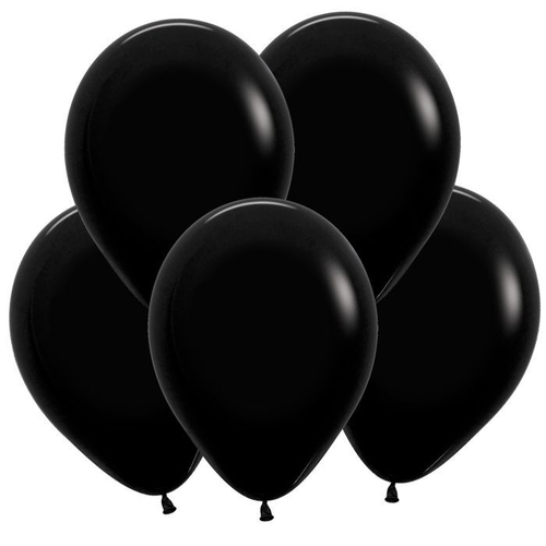 Шар 12" Черный, Пастель / Black 080 Sp