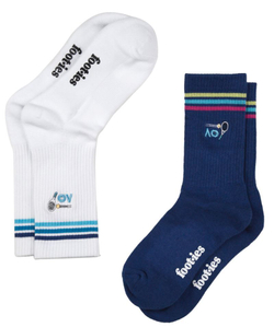 Теннисные носки Australian Open Stroke Sneaker Socks 2P - navy/white