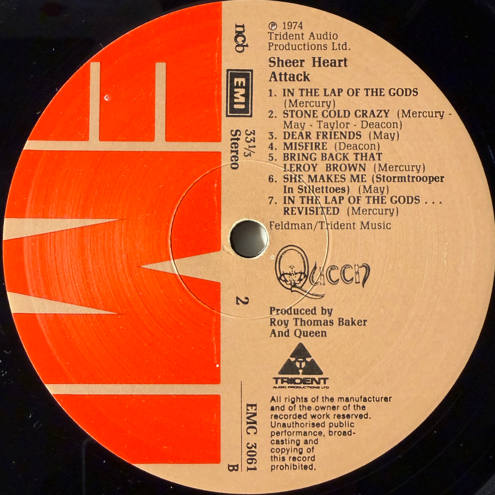 Queen ‎– Sheer Heart Attack (Англия 1975г.)