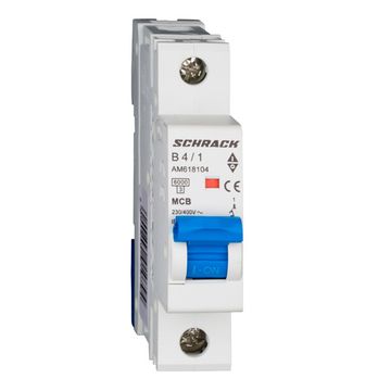 Автоматический выключатель Schrack Technik 1P B 4A 6kA Amparo AM618104--