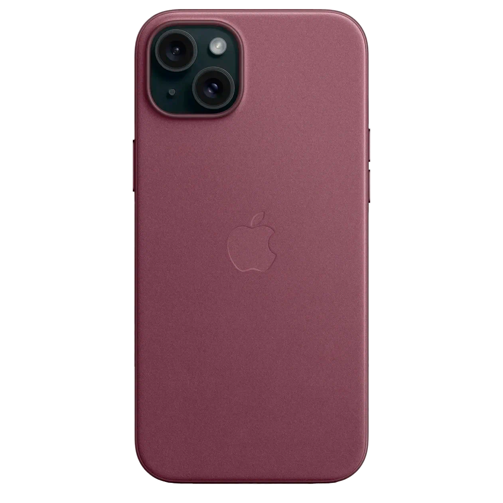 Тканевый чехол с поддержкой MagSafe Apple FineWoven Case для iPhone 15 Plus, Mulberry (Красная шелковица)
