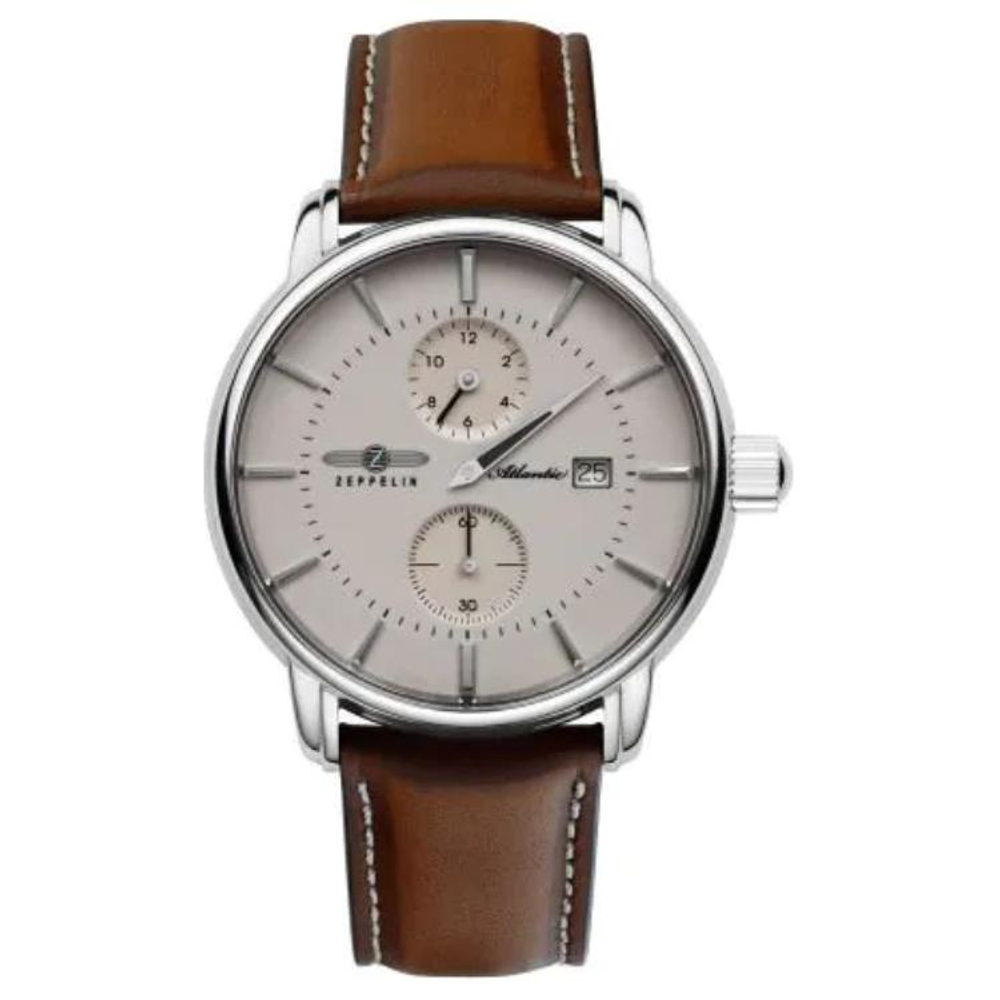 ZEPPELIN Automatic Mechanical Movement 50 meter Water Resistance Men"s Watches Watch 43mm White Dial