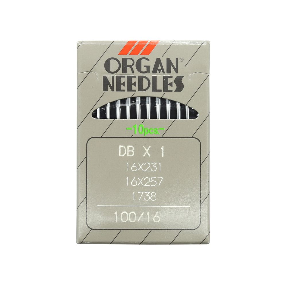 Иглы для промышленных швейных машин DBx1, №100, 10 шт, Organ