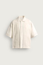 РУБАШКА СО СКЛАДКАМИ RELAXED FIT — ZARA