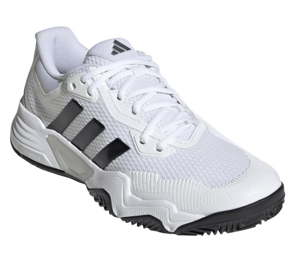 Мужские теннисные кроссовки Adidas Solematch Control 2 M Clay - white/core black/silver metallic