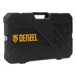 Набор инструментов, 1/2", 1/4", CrV, S2, пластиковый кейс, 122 предмета Denzel