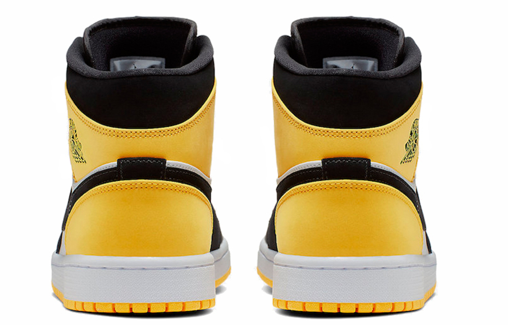 Jordan 1 Mid 'Yellow Toe Black'