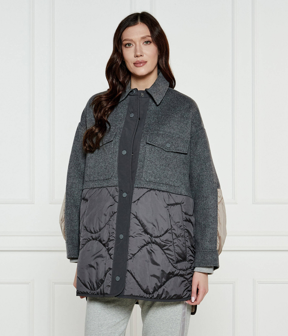 Хлопковая куртка OSSOLA wełnianą Weekend MaxMara - графитовый(154810116)