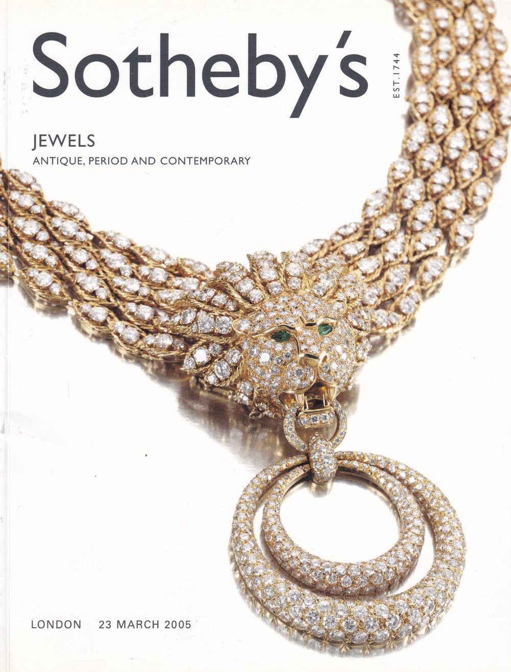 Каталог аукциона Sotheby's, Лондон, Ювелирные изделия, антикварные и современные от 23 марта 2005 года
