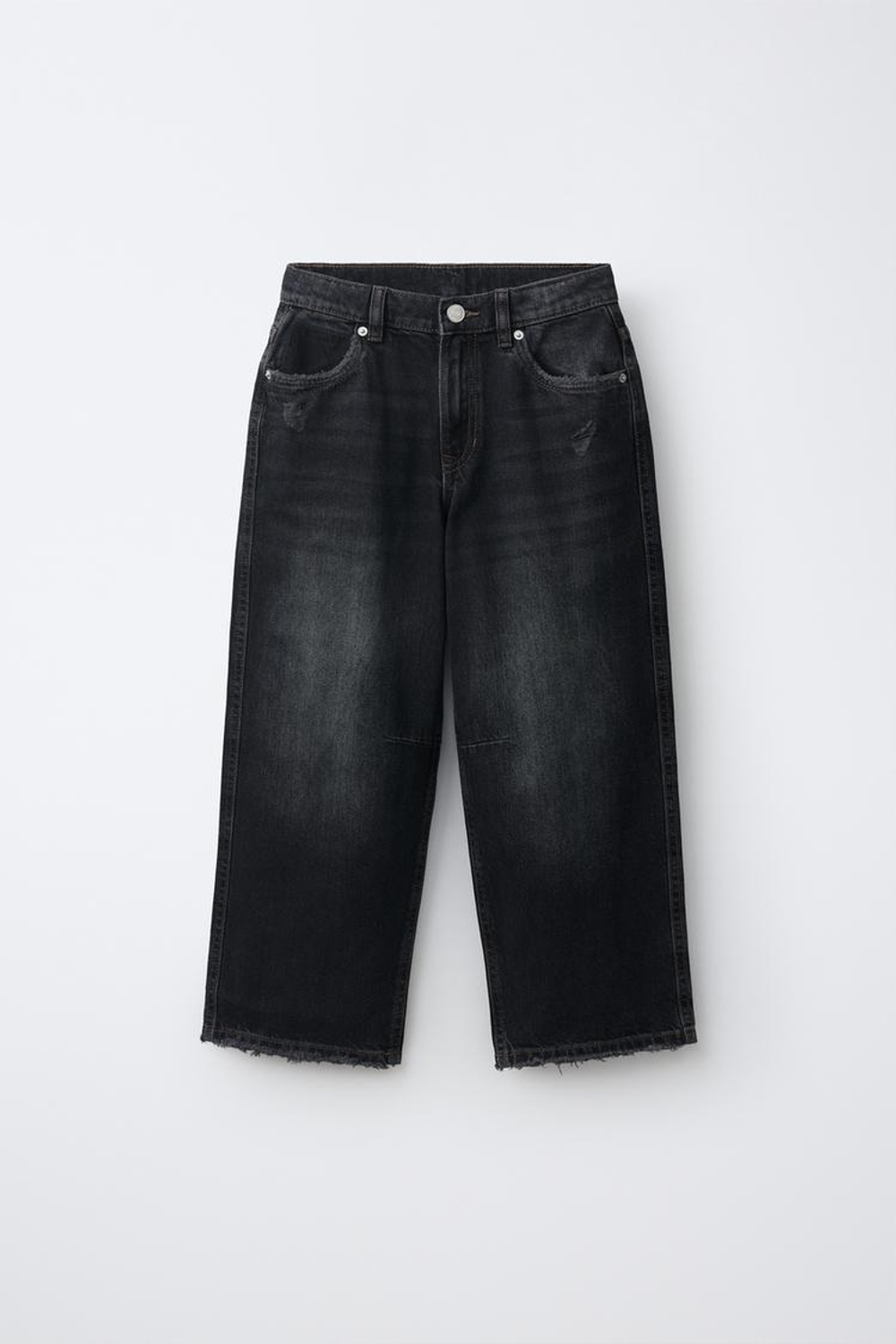 ZARA ДЖИНСЫ BAGGY С УЗОРОМ «ЗВЕЗДЫ», СИНИЙ/ЧЕРНЫЙ