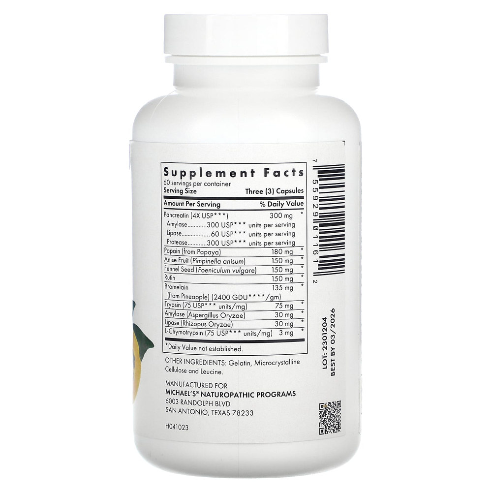 Michael's Health, Пищеварительные ферменты, 180 капсул