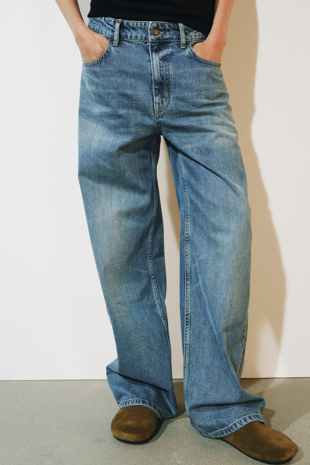 ДЖИНСЫ WIDE LEG RELAXED С НИЗКОЙ ПОСАДКОЙ — ZW COLLECTION — ZARA